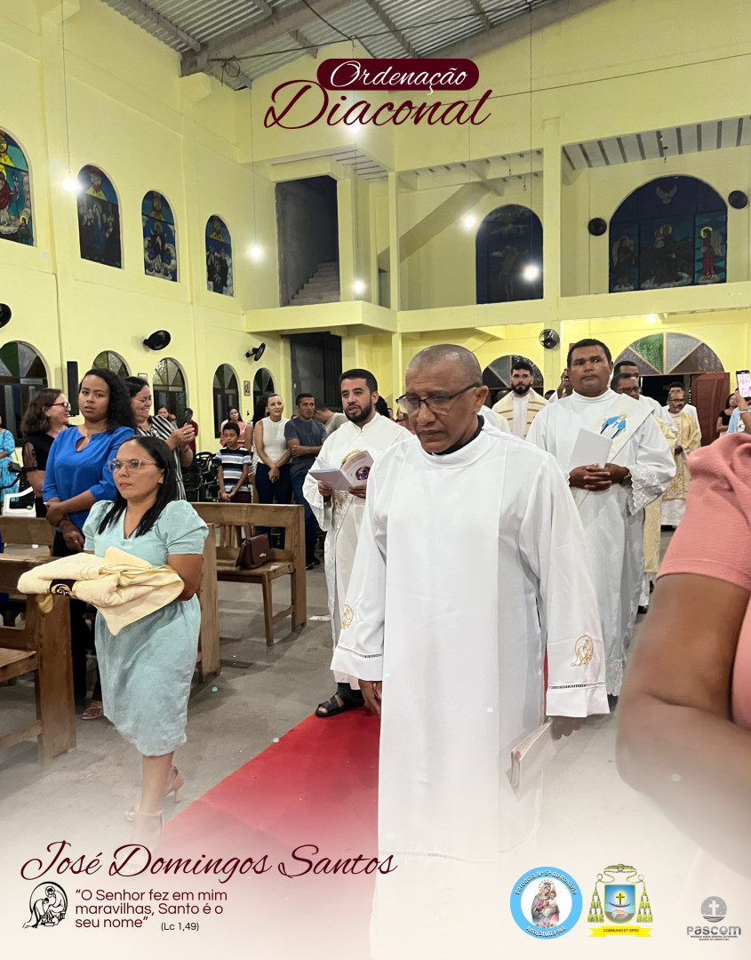 JOSÉ DOMINGOS SANTOS ORDENADO DIÁCONO PERMANENTE NA DIOCESE DE COROATÁ (MA)