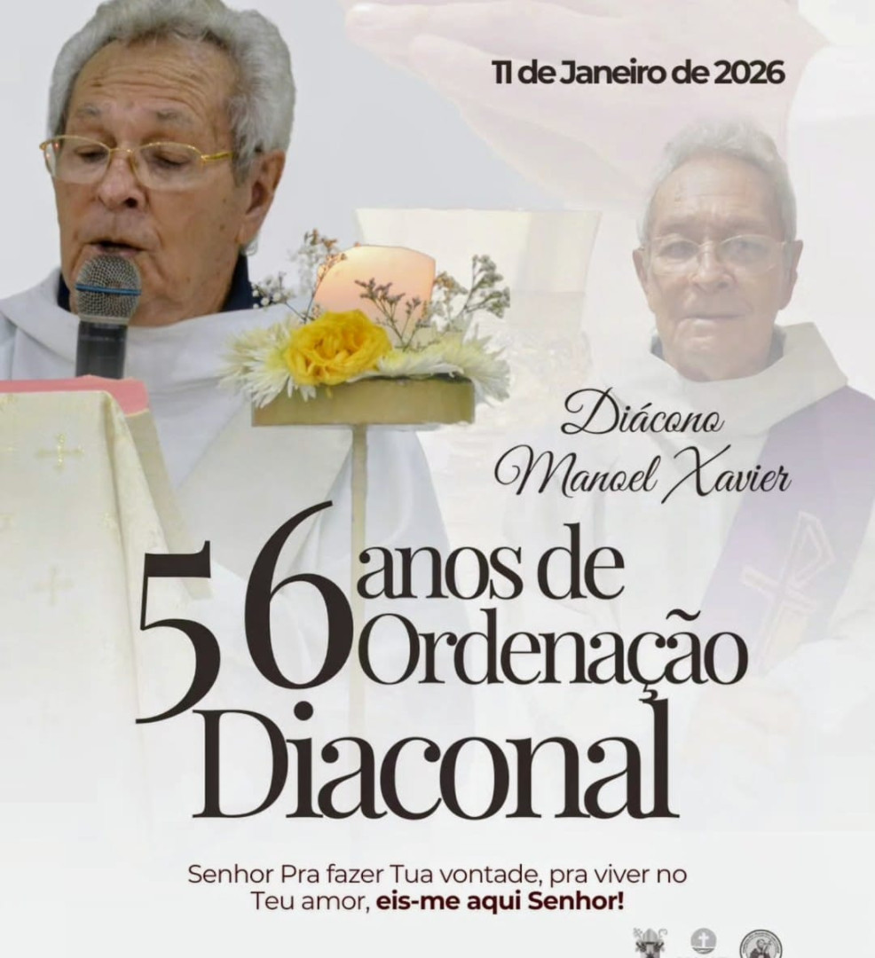 DIÁCONO MANOEL XAVIER, 56 ANOS DE ORDENAÇÃO