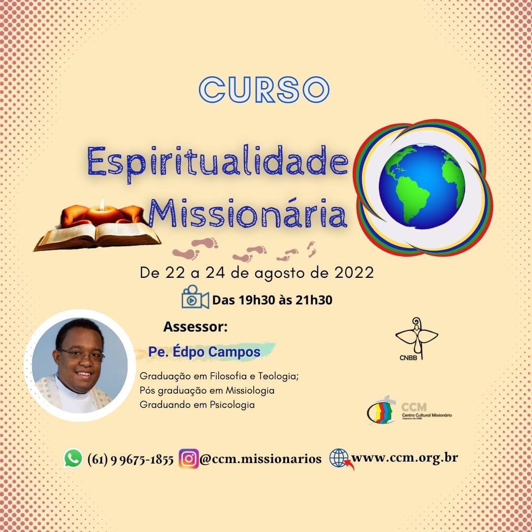 CCM/BRASILIA OFERECE CURSO DE ESPIRITUALIDADE MISSIONÁRIA
