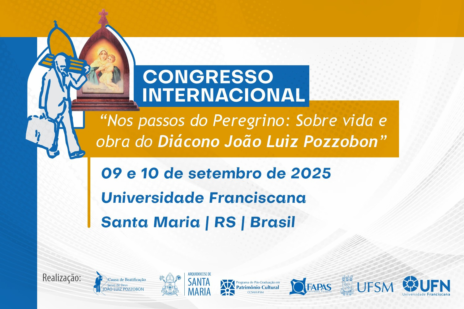 CONVITE PARA CONGRESSO INTERNACIONAL SOBRE A VIDA E OBRA DO DIÁCONO JOÃO LUIZ POZZOBON