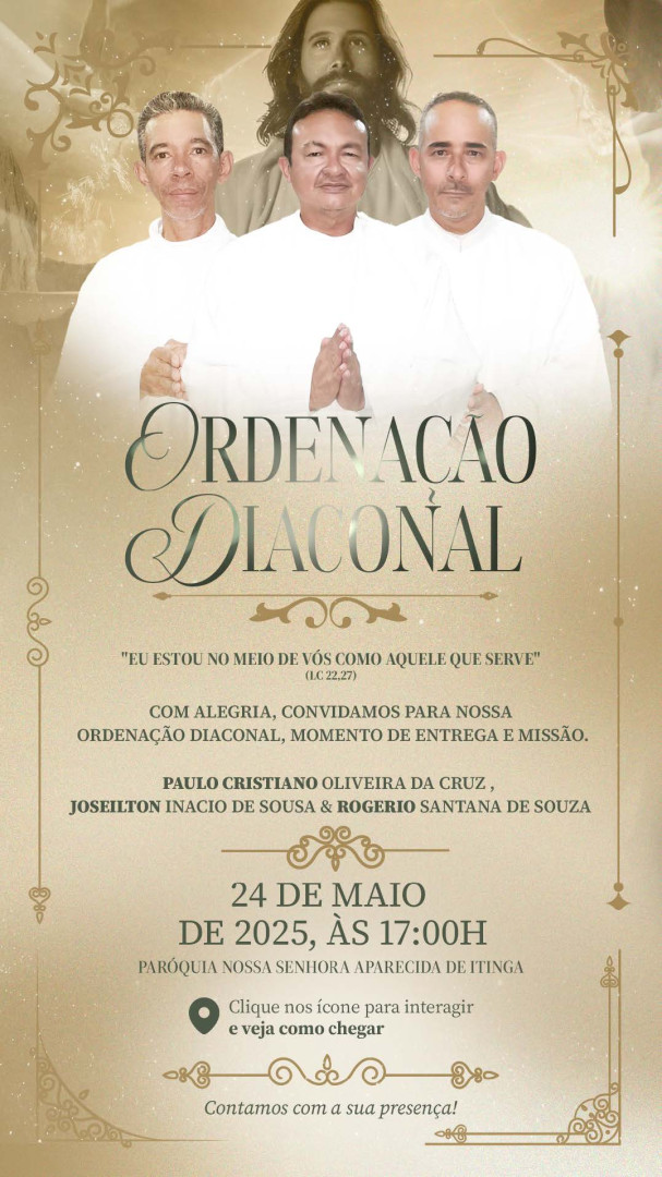 CONVITE DE ORDENAÇÕES DIACONAIS DA CRD NORDESTE 3