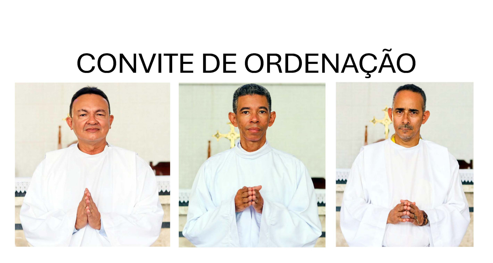 TRÊS NOVOS DIÁCONOS PERMANENTES SERÃO ORDENADOS NA ARQUIDIOCESE DE SALVADOR (BA)