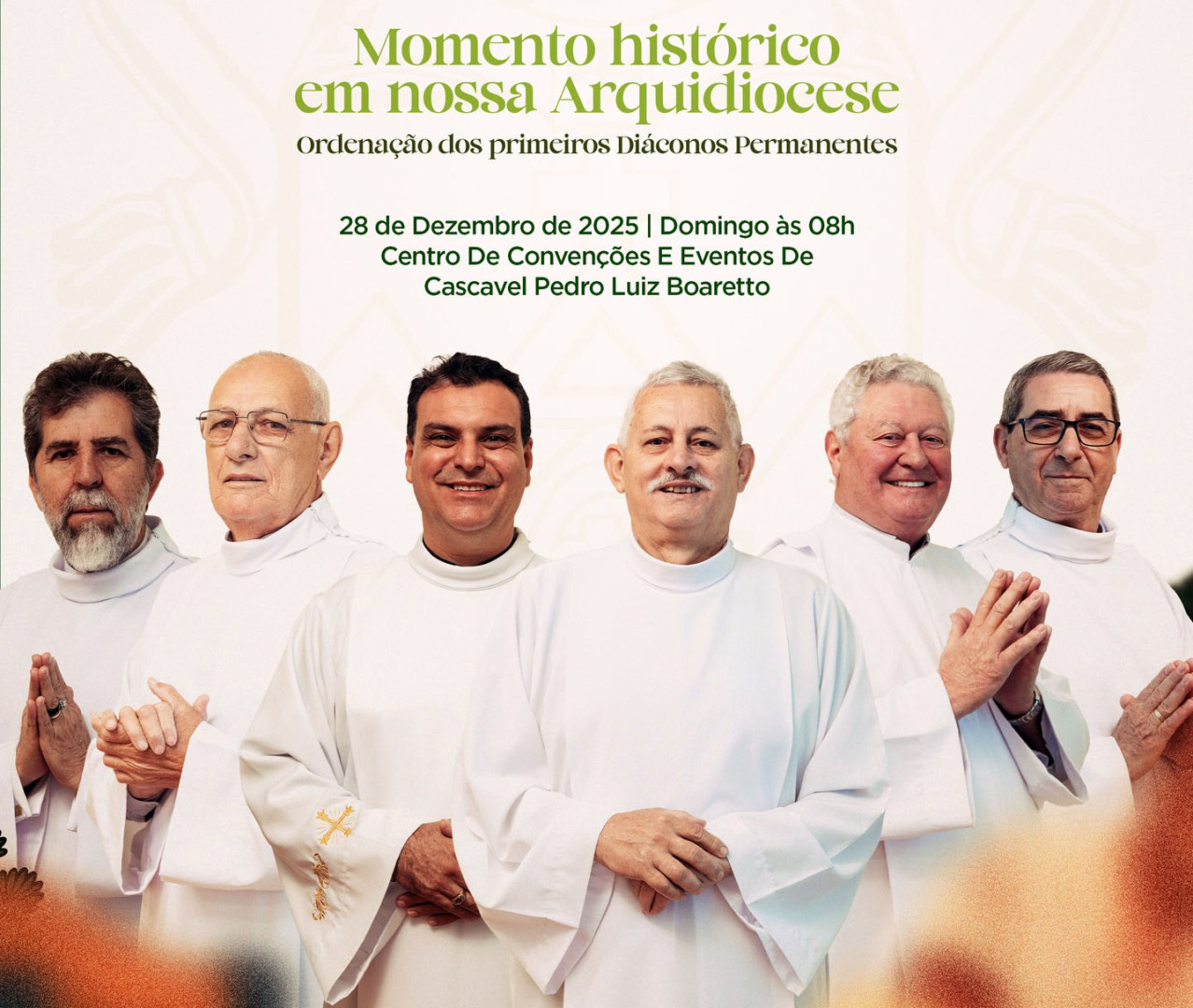 CONVITE DE ORDENAÇÕES DA ARQUIDIOCESE DE CASCAVEL (PR)
