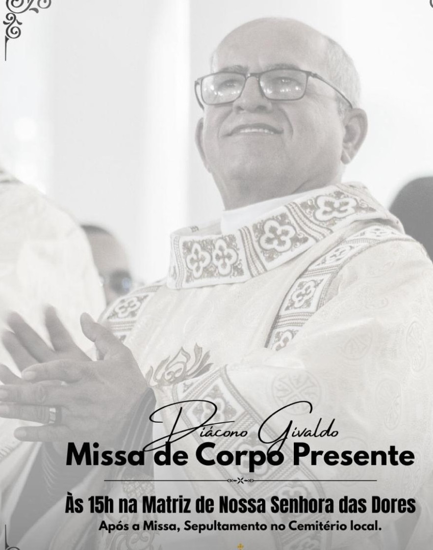 FALECEU DIÁCONO DA DIOCESE DE PALMARES
