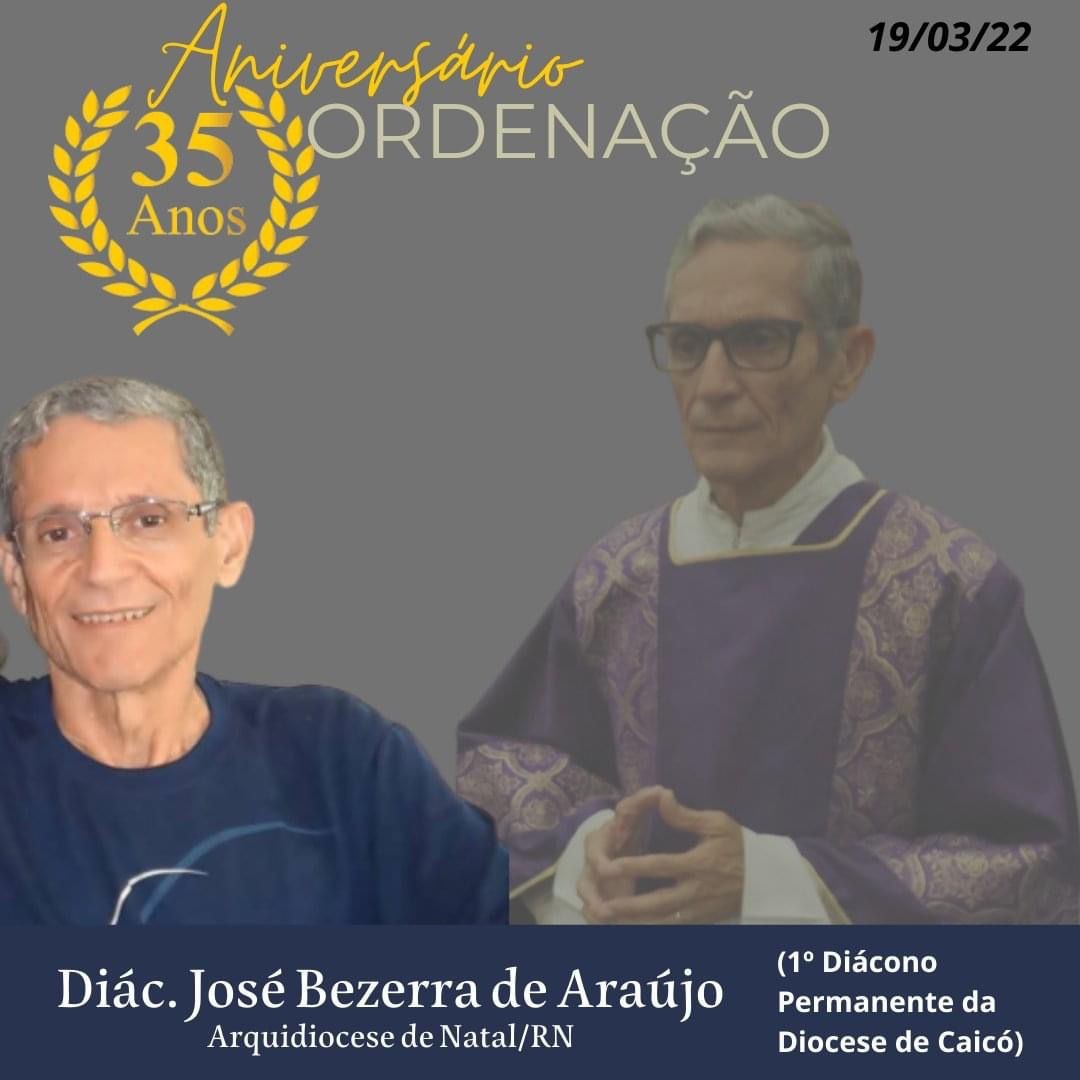 DIÁCONO BEZERRA - 35º ANIVERSÁRIO DE ORDENAÇÃO