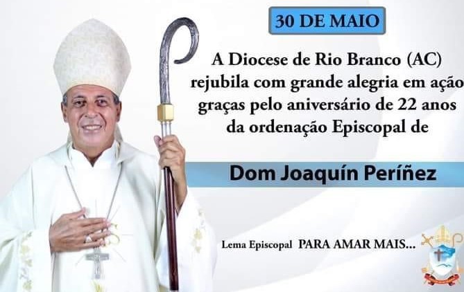 PRESIDÊNCIA DA CND SE CONGRATULA COM BISPO DE RIO BRANCO PELOS 22 ANOS DE EPISCOPADO