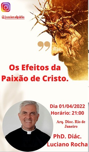 CONVITE PARA LIVE SOBRE A PAIXÃO DE CRISTO