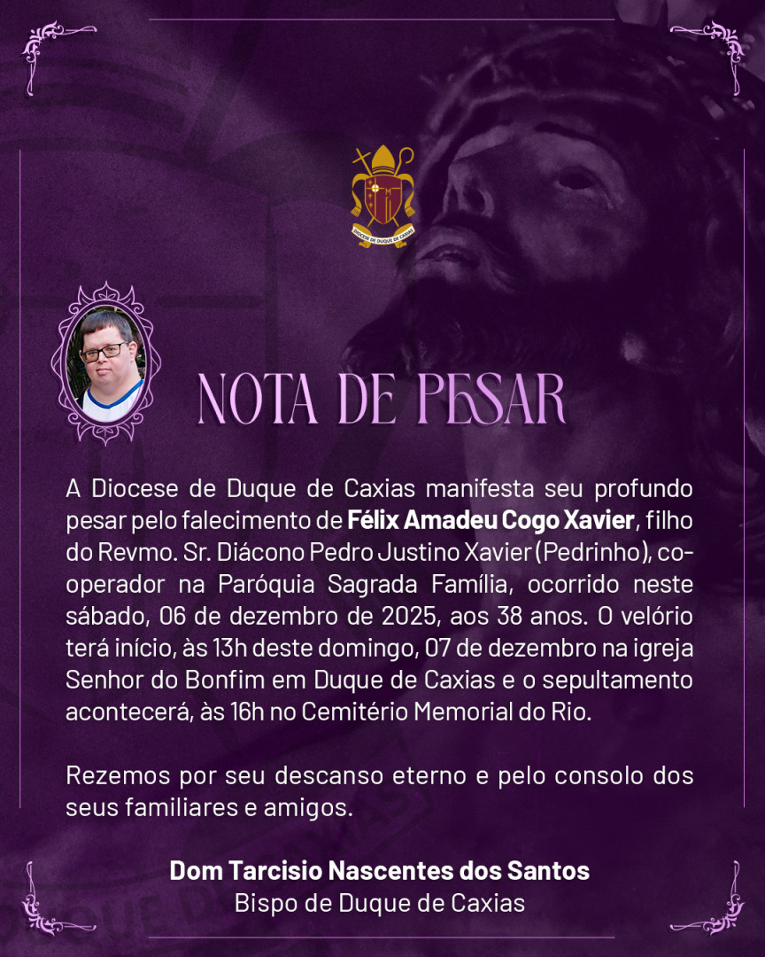 NOTA DE FALECIMENTO: FÉLIX AMADEU COGO XAVIER