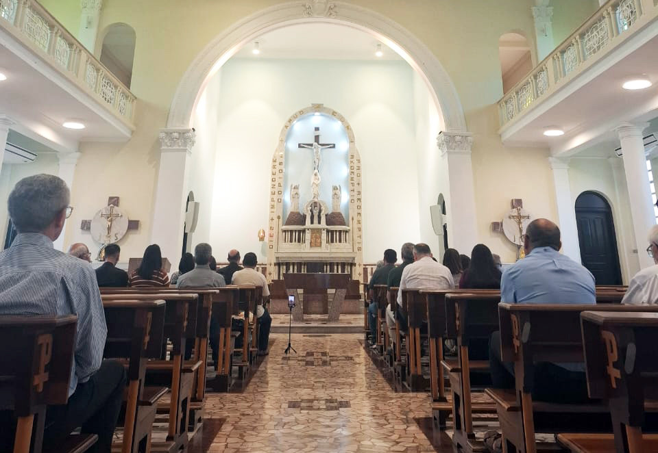 INICIADA NESTA TARDE A PEREGRINAÇÃO DO JUBILEU NACIONAL DOS DIÁCONOS PERMANENTES E ESPOSAS EM APARECIDA (SP)