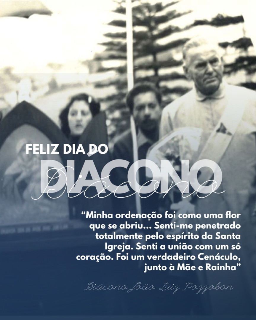 DIA DO DIÁCONO - MENSAGEM DO PADRE VITOR HUGO POSSETTI