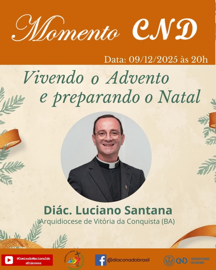 “MOMENTO CND” DE DEZEMBRO 2025 REFLETIRÁ O TEMA “VIVENDO O  ADVENTO E PREPARANDO O NATAL”