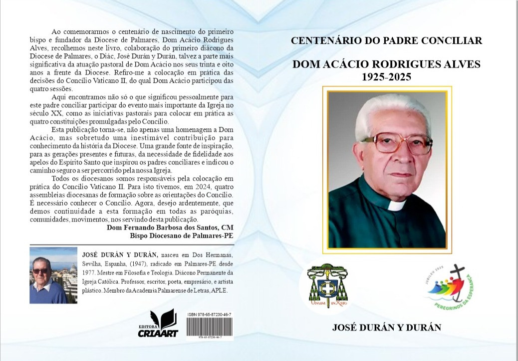 DIÁCONO JOSÉ DURÁN Y DURÁN FAZ LANÇAMENTO DE NOVO LIVRO