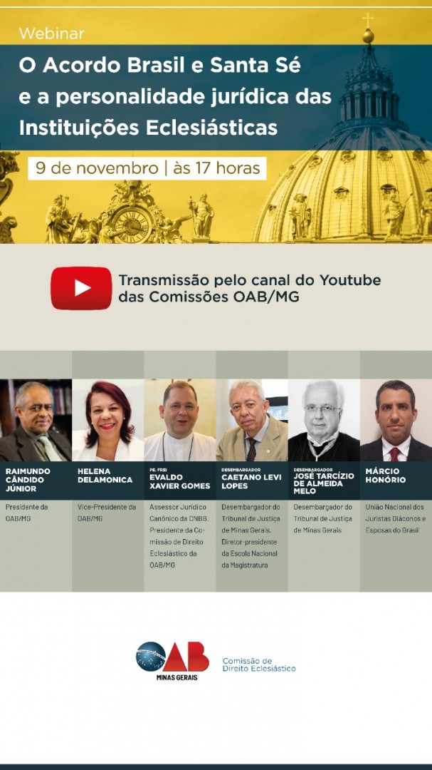 União de Juristas Diáconos e Esposas do Brasil participa de evento online no dia 9 de novembro