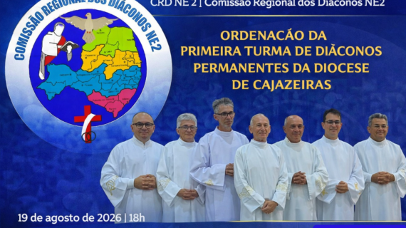 CRD NE 2 CONVIDA PARA ORDENAÇÃO DOS PRIMKEIROS DIÁCONOS PERMANENTES DA DIOCESE DE CAJAZEIRAS (PB)