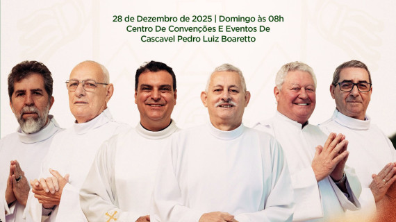 CONVITE DE ORDENAÇÕES DA ARQUIDIOCESE DE CASCAVEL (PR)