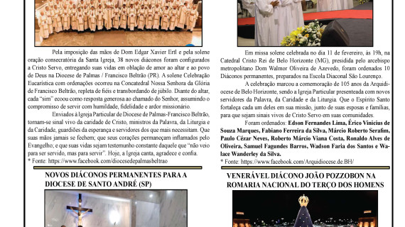 DIÁCONOS Nº 241 - FEVEREIRO DE 2026